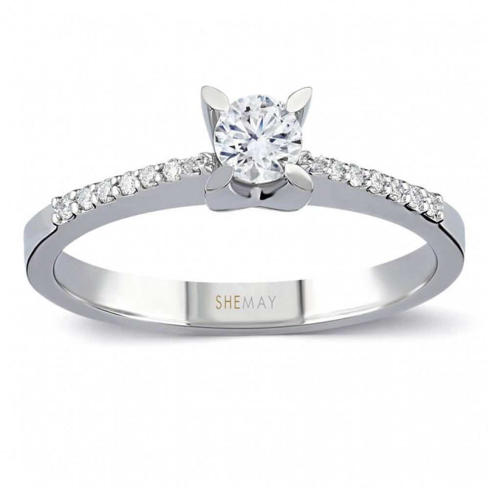 Пръстен бяло злато с Диаманти 0.67 карата